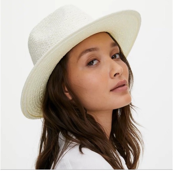 New Aritzia Azure Skies Sun straw Hat size S/M with tags white ⭐️⭐️⭐️⭐️ - Picture 14 of 14